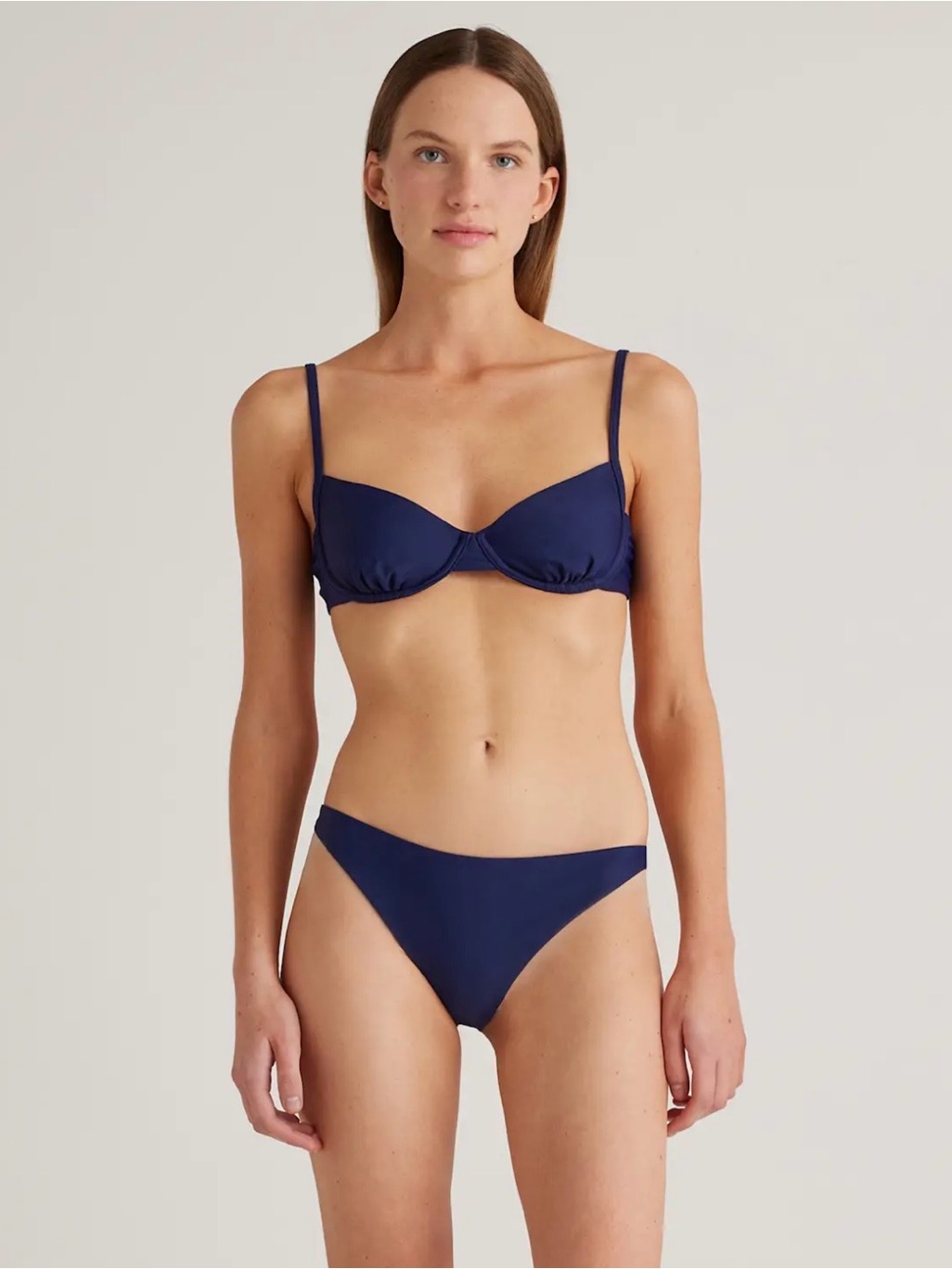 Navy Demi Underwire Bikini Top - Women's Swim 339